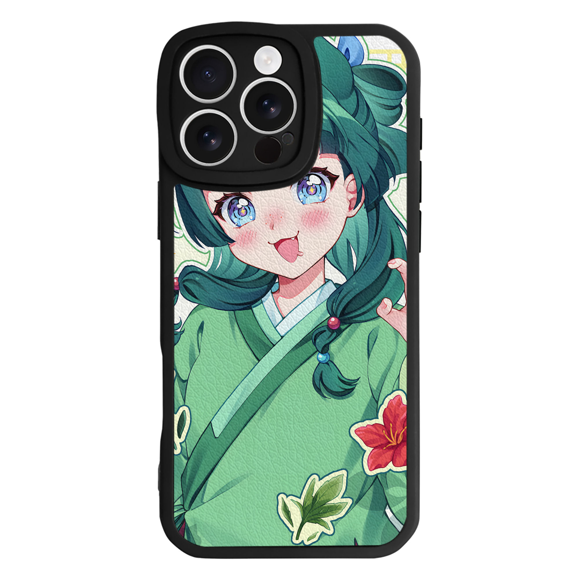 （画像用） 薬屋のひとりごと The Apothecary Diaries 【iPhone 16シリーズ対応】シリコンスマホケース（レザー調） 材質：シリコン